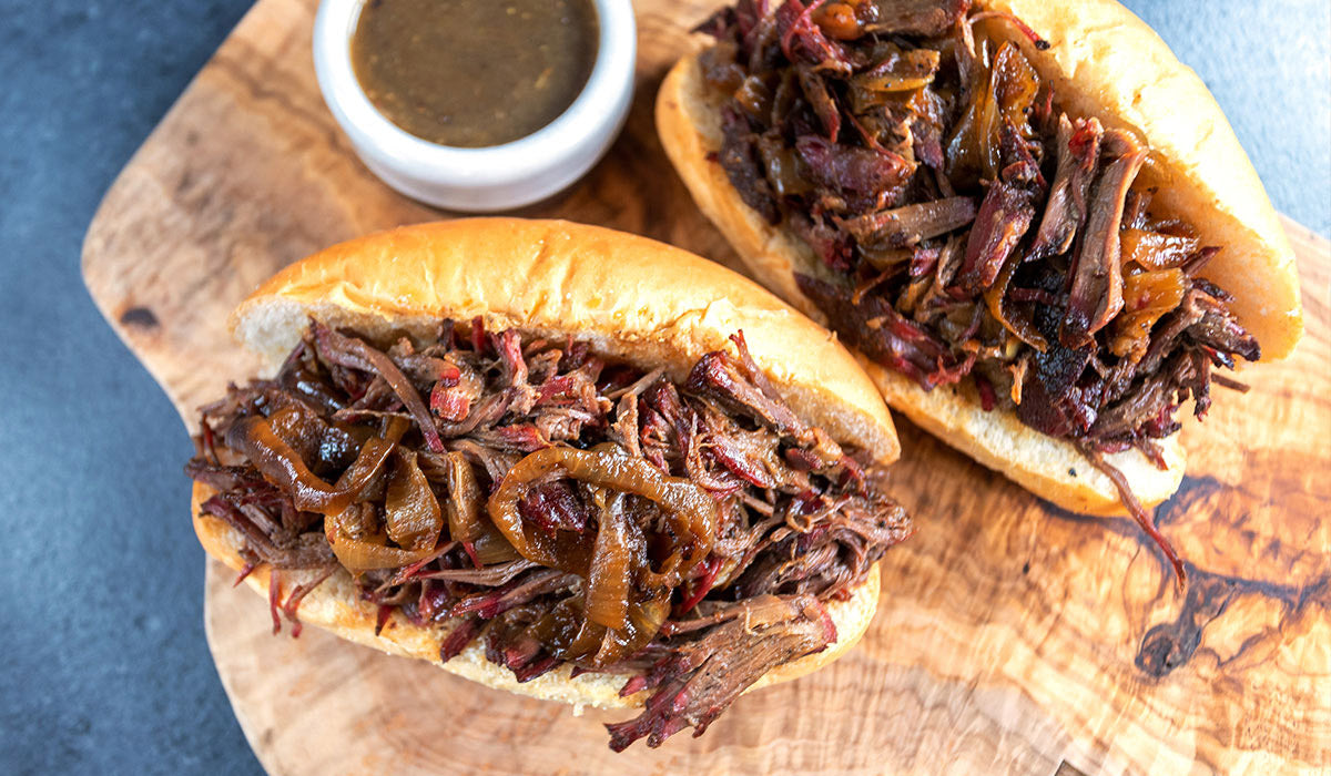 Braised Chuck Roast Beef Sandwiches