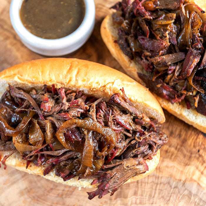 Braised Chuck Roast Beef Sandwiches