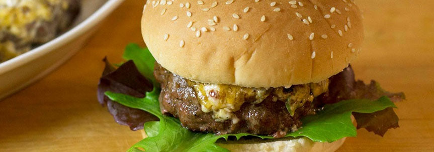 Cheddar Stuffed Burgers Recipe on The Grill