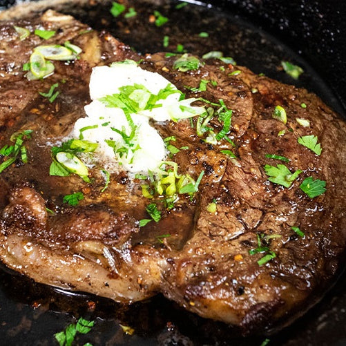 Pan Seared Ribeye Steak