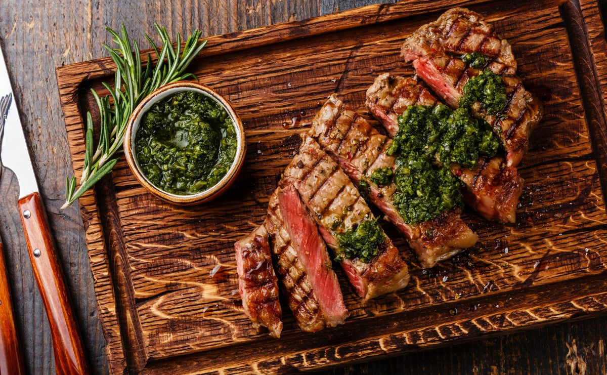 Sirloin Steak with Chimichurri Sauce