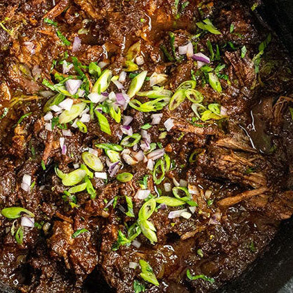 Texas Chuck Roast Chili on a grill recipe