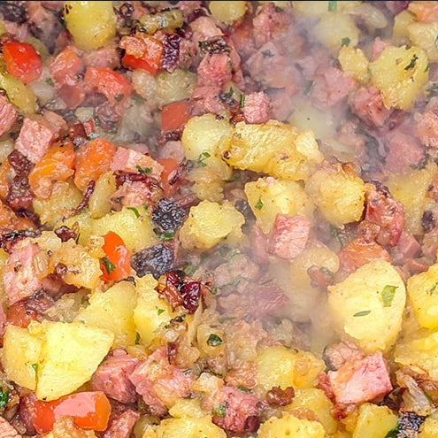 Smoked Corned Beef Brisket Hash Recipe