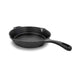 All black cast iron skillet