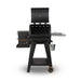 Pit Boss Sportsman 500 Wood Pellet Grill. Grill hood open