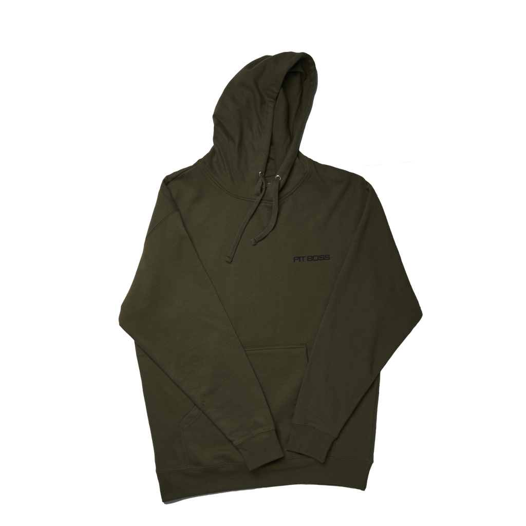 Pit Boss Vertical Flag Hoody - Army Green