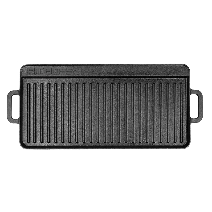 long rectangle cast iron griddle