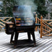 pit boss savannah wood pellet grill onyx edition grilling on snowy winter patio