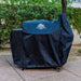 bbq grill cover on pit boss onyx wood pellet grill outside