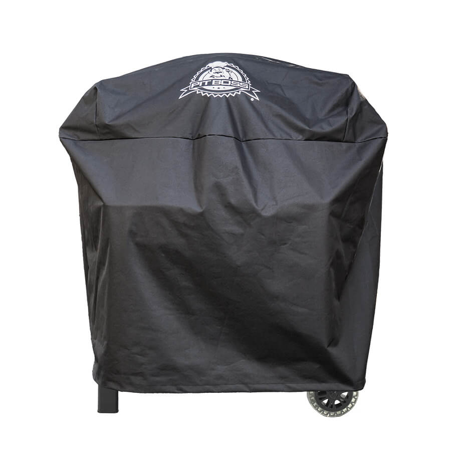 Pit Boss barbecue cover with Pit Boss logo large in middle of cover.