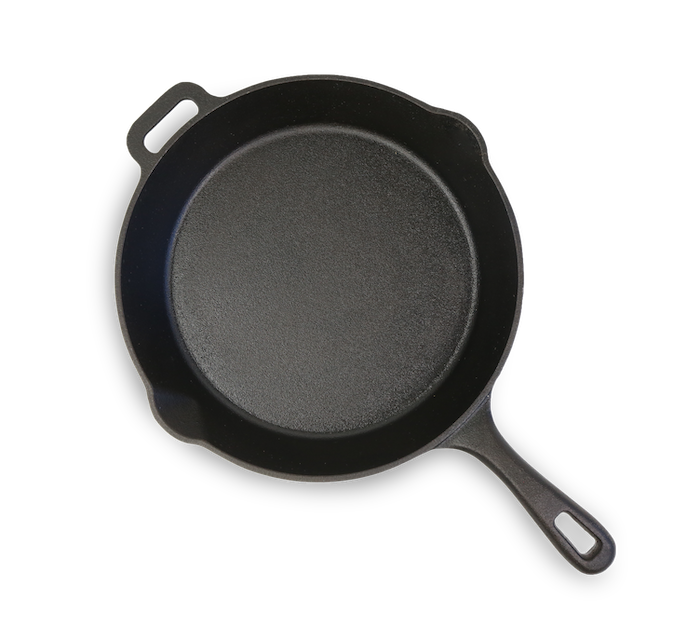 black 8 inch cast iron skillet