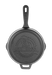 bottom of black 8 inch cast iron skillet with pit boss logo