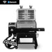 Pit Boss Lockhart Platinum Pellet/Smoker Combo Grill. "Grill Master Favorite". Black with silver accents and platinum logo.