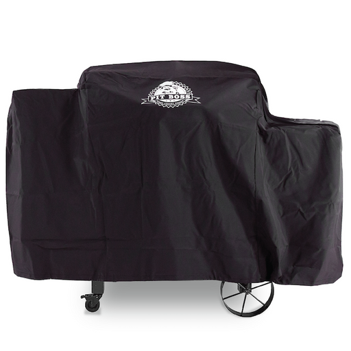 Pit Boss barbecue cover with Pit Boss logo large in middle of cover.